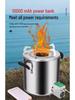 Portable Outdoor Wood & Gas Camping Stove - Smokeless, Eco-Friendly, Household Use