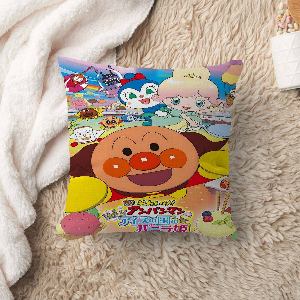 Anpanman Office Cushion Pillowcase Car Cushion CoverXCM Lumbar Pillowcase Sofa Pillowcover 40x40cm