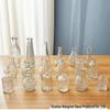European Light Luxury Relief Glass Vase for Living Room Floral Arrangements - Transparent Hydroponic Ornament