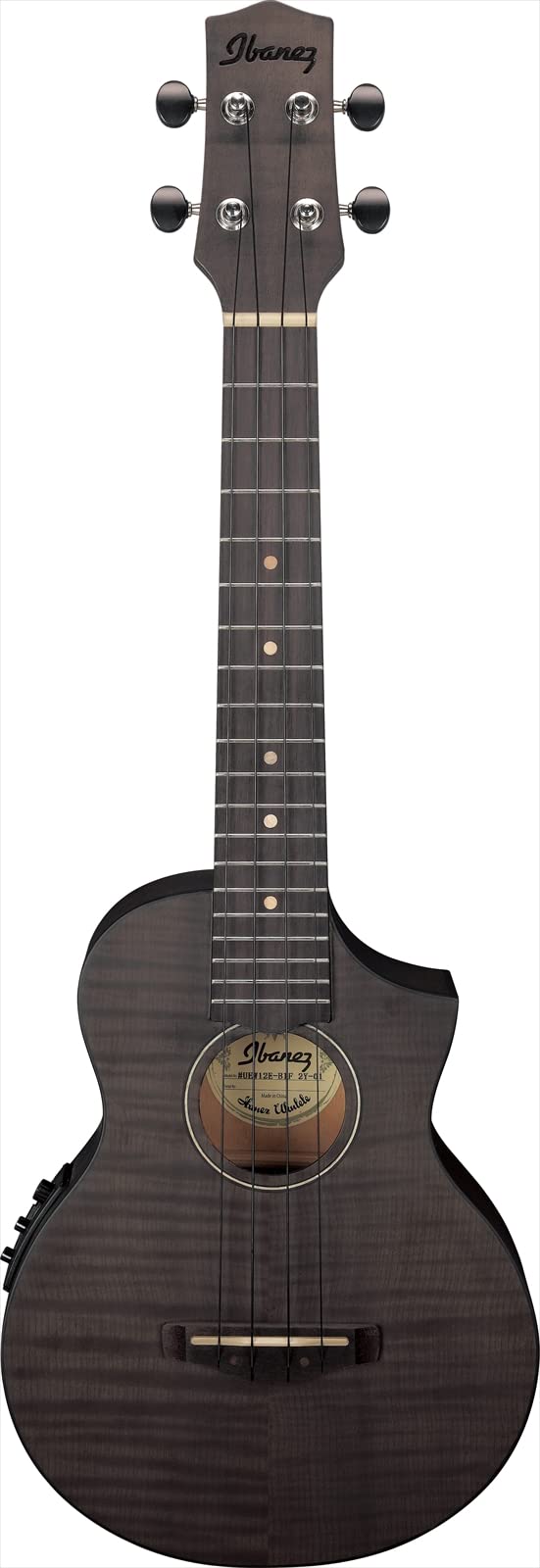 

Ibanez Concert Size Electric Ukulele Ice [Black Flat] UEW12E-BIF