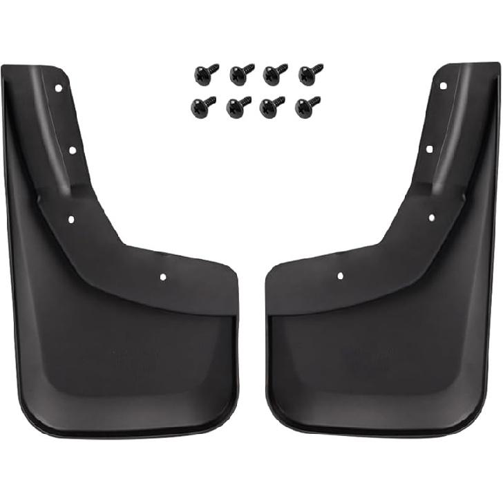 PIT66 4PCS Molded Mud Flaps Wheel Fender Mudguard, Compatible with Chevy Silverado 1500 2014-2018/ Silverado 2500 3500 2015-2018, All Weather Splash 2014-2018 Chevy Silverado