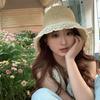 Large Edge Summer Lace Sun Hat Wide Brim Panama Cap French-style Straw Hat  Outdoor Travel