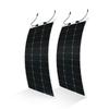 GWSOLAR 120W X Flexible Solar Flexible Solar 12V Solar Power Generation Car Disaster Car Eight Eyelets Model 2-Pack Panels, Fiberglass,