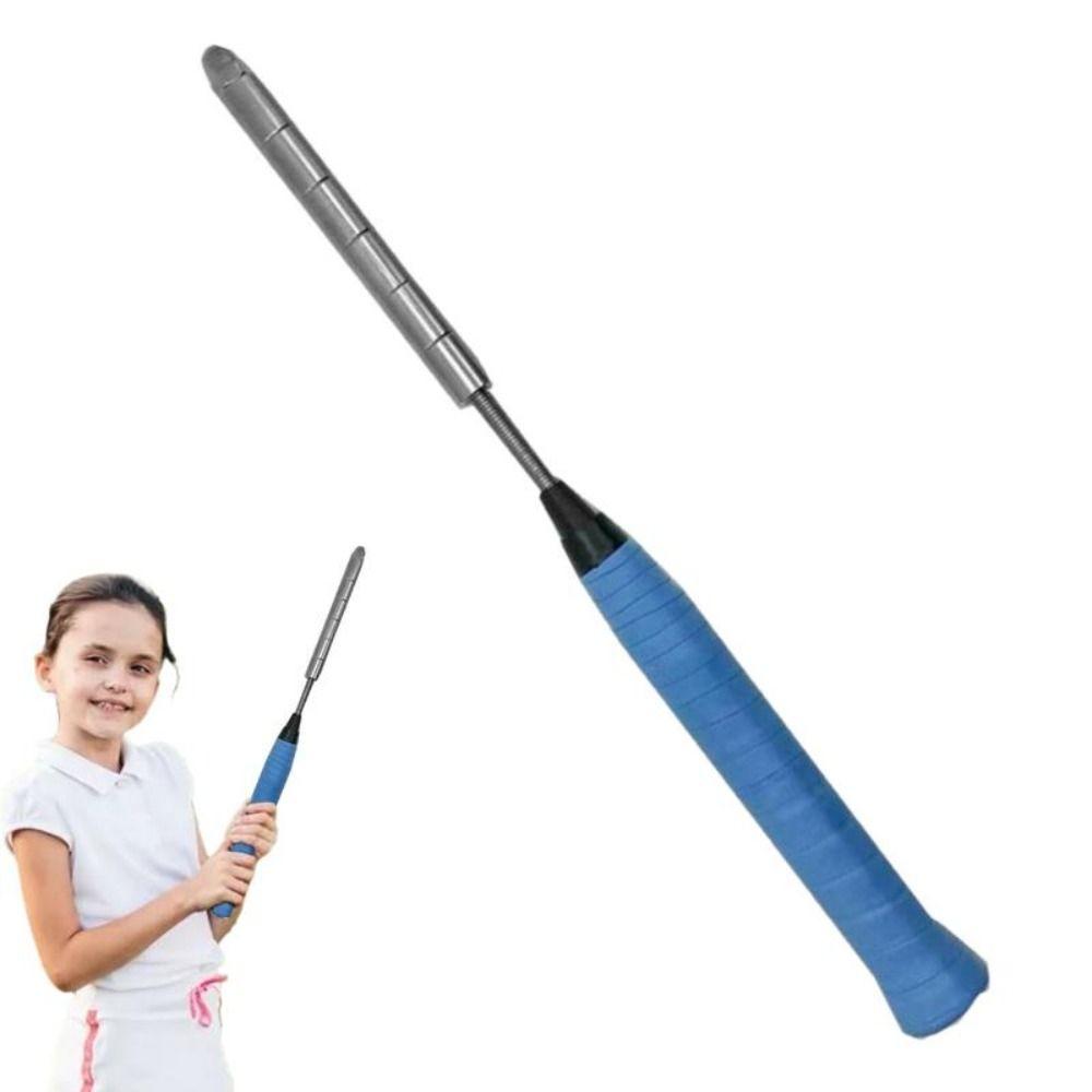 Finger Wrist Force Badminton Training Stick Stainless Steel Training Tool Badminton Power Enhance
