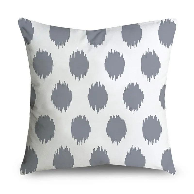 Simple Grey Pattern Decorative Pillowcase Bedding Home Decor Cushion Pillowcase