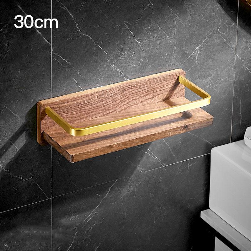 

Solid Wood Bathroom Shelving Wall Hanging Toothbrush Teeth Cup Holder Cosmetics Storage Rack Towel Holder Paper Towel Holder