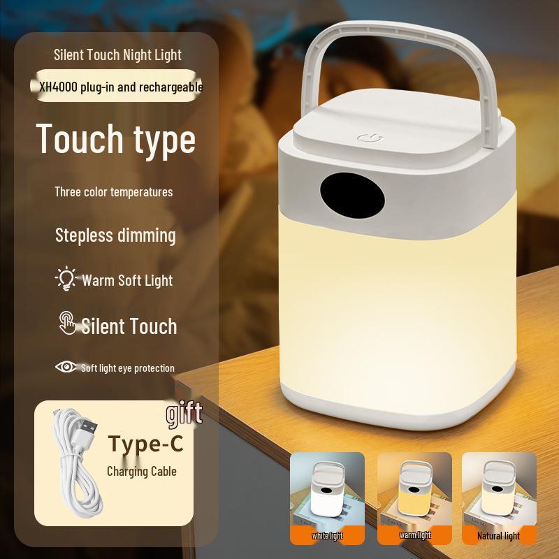 LED Night Light with Remote - Baby Sleep & Eye Protection Bedside Lamp for Breastfeeding & Children's Room