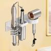 Aluminium Haartrocknerhalter Wandmontierter Glätteisenhalter WC Fönhalter Badezimmer