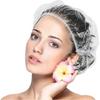 Shower Caps Disposable, 200pcs Thick Clear Waterproof Plastic Elastic Hair Bath Caps