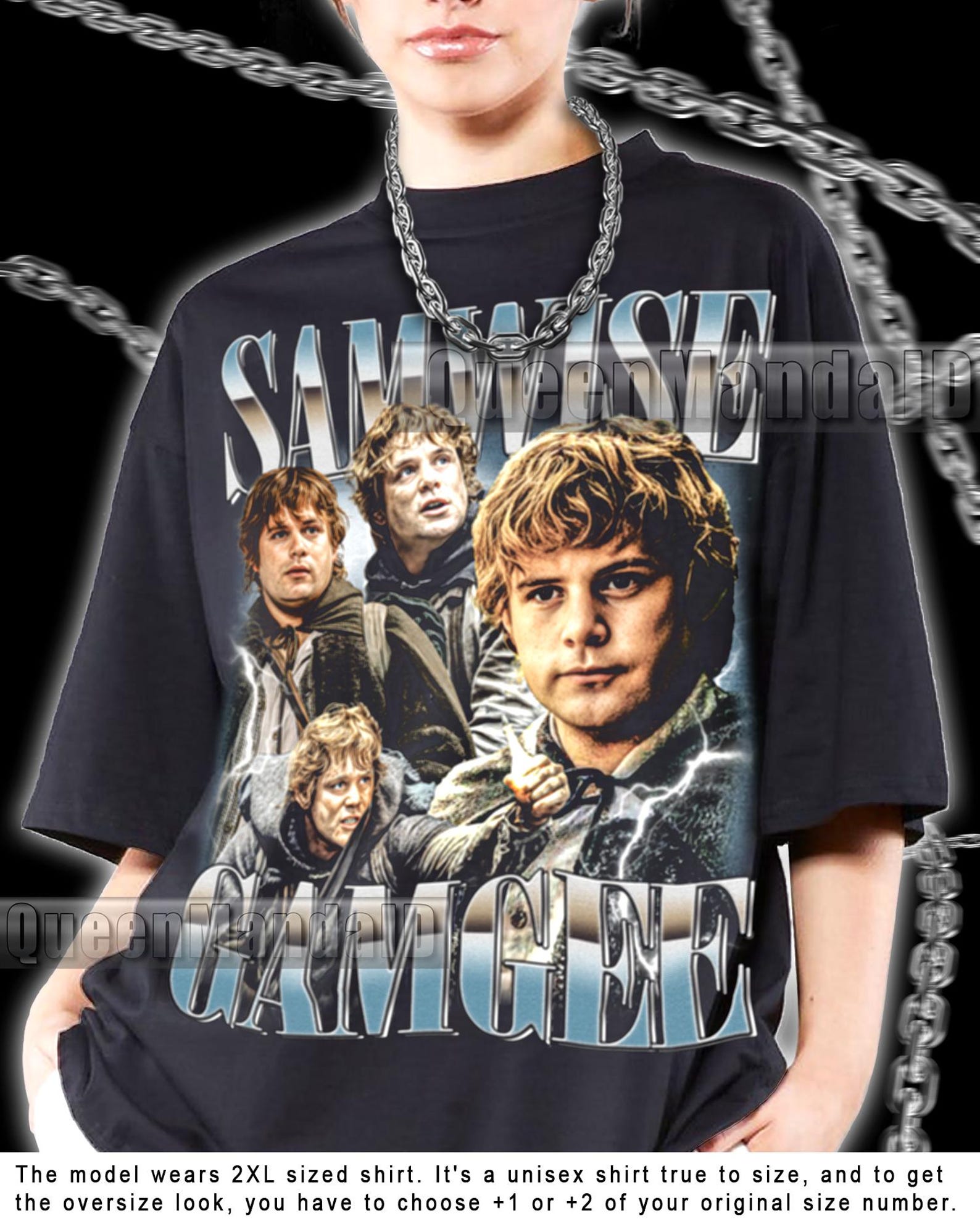 Retro Samwise Gamgee Shirt 90s Retro Fan Tee, Unisex Movie T-Shirt, Vintage Style PK224 4XL