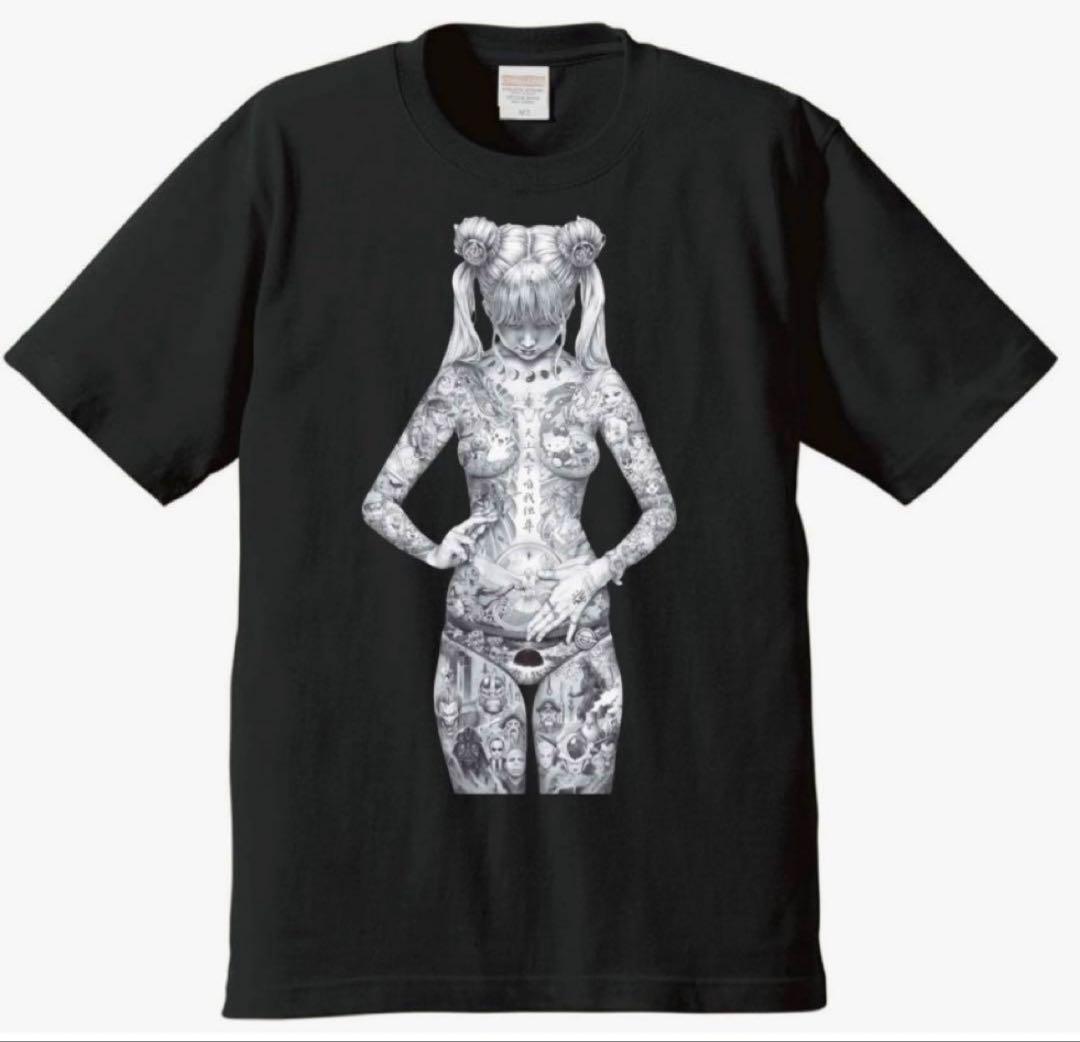 

[USED] Shohei Otomo, Heisei Madonna T-shirt tattoo, black