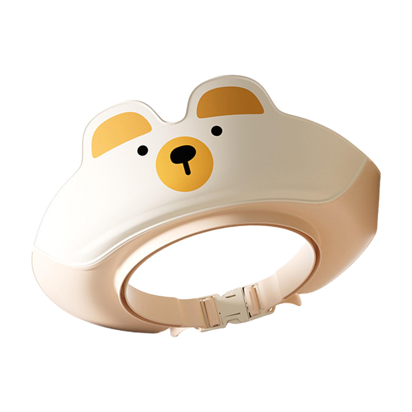 

Мультяшная шапочка для душа для детей, шапочка для купания младенцев, легкая шапочка для купания, защищает глаза и уши для мальчиков и девочек розовый