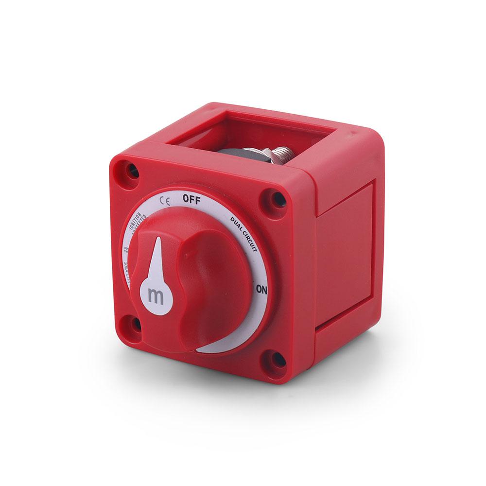 Battery Circuit Cutter 2 Position Dual 32V DC 300A Marine Isolator Disconnect Rotary Switch for Camper RV TrucK Boat