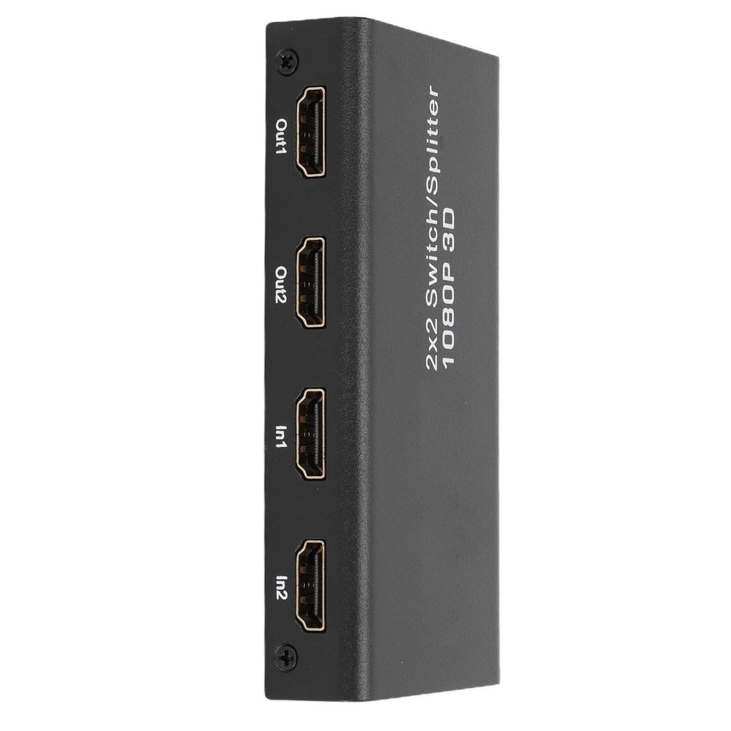 HD Multimedia Interface Switch 2 Eingänge 2 Ausgänge 1080P 60Hz Video Splitter für TV Spielekonsole