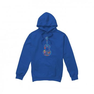 Mens Ernesto Miguel Hector Colourful Guitar Hoodie