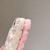 Morbida Peluche Soffice Fiocco Maialino Carino e Cuore Custodia per Telefono Per iPhone 17 16 Pro Max Custodia 15 14 Plus 13 12 11 Cartone Animato Calda Invernale Pelliccia Pelosa Copertura Shell