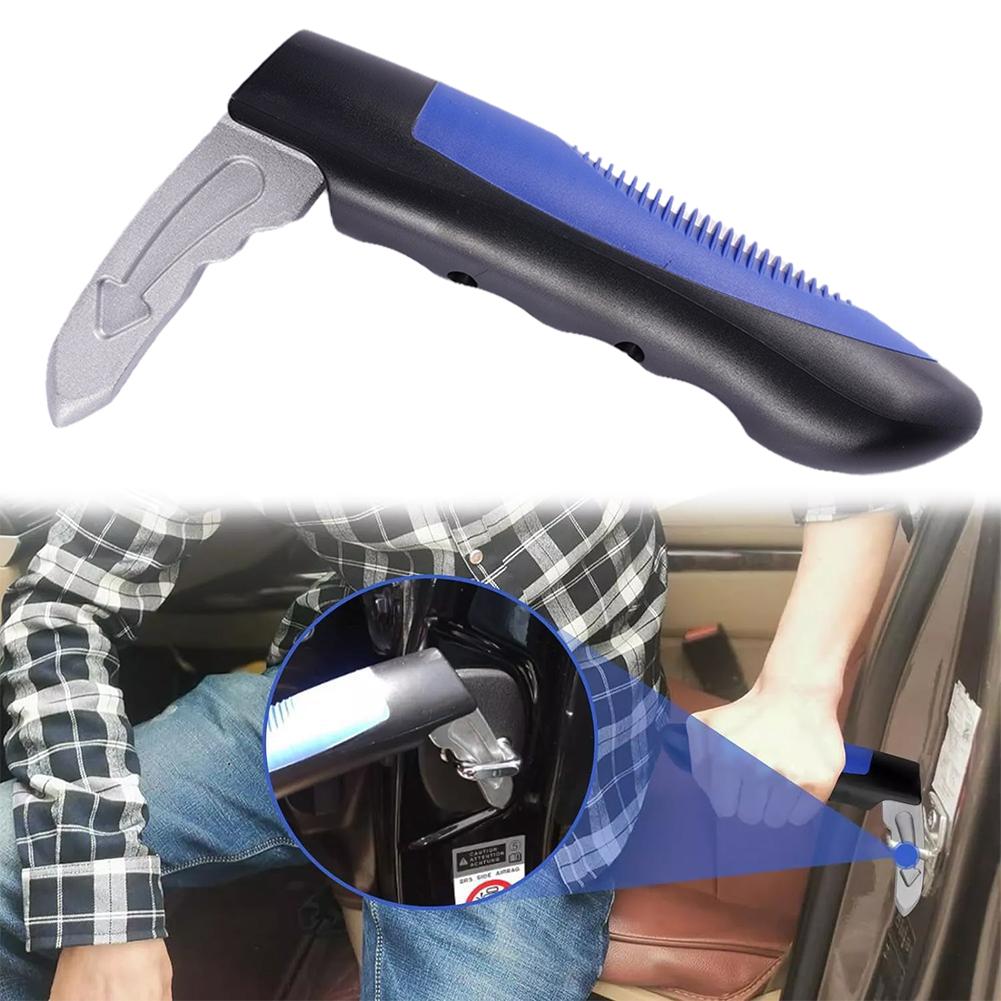 Car Door Handle Armrest Broken Window Escape Safety Car Grab Bar Assist Ergonomic Support Aid Non-Slip Hammer Cane Handle A F8F8