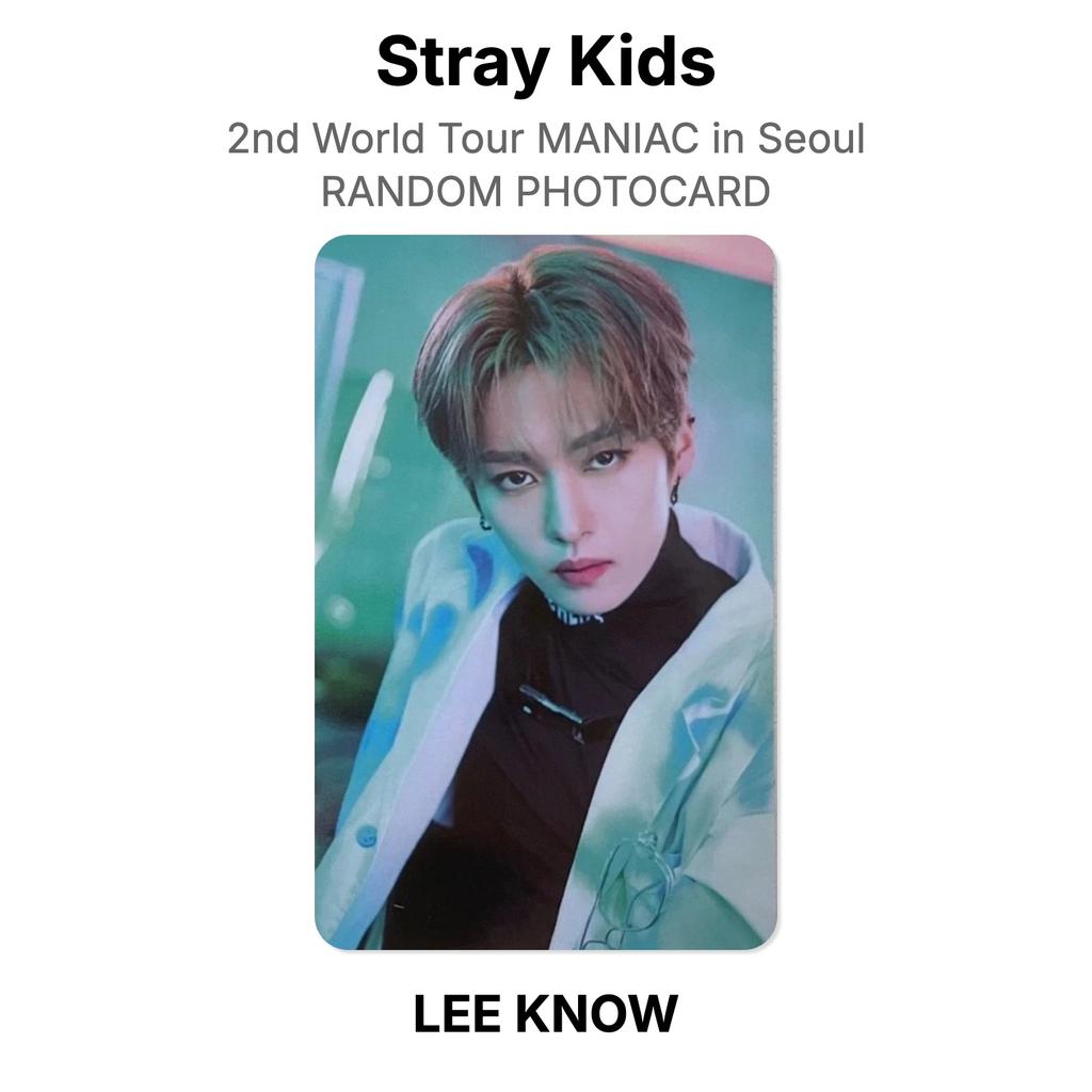 Stray Kids 2nd World Tour MANIAC In Seoul RANDOM PHOTOCARD Official Photocard