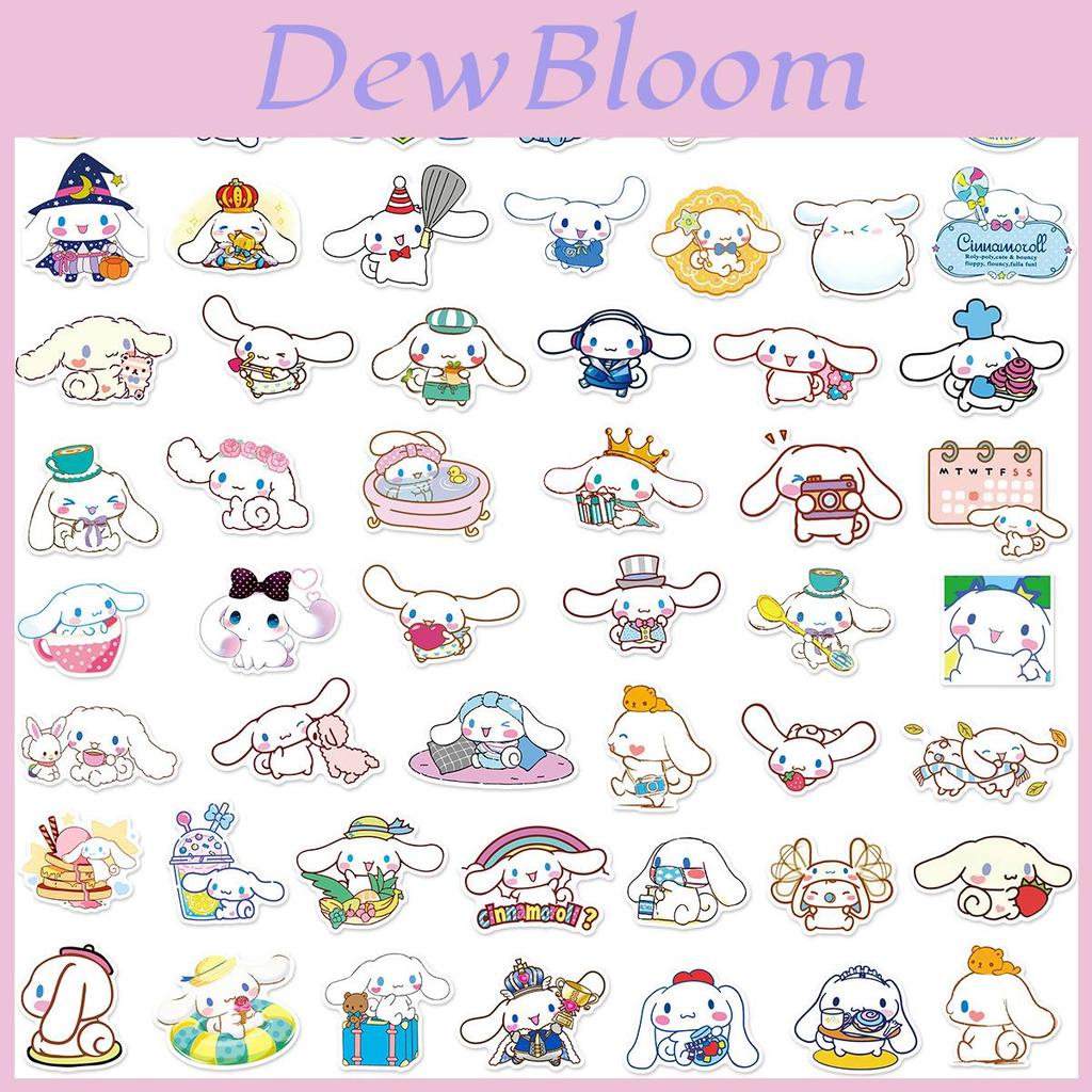 50pcs Cinnamoroll Stickers Waterproof Reusable Decor Laptop Graffiti Diy Gift