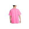 Nike T-Shirt mit Patchwork-Tasche und Alphabet-Print, lockeres Kurzarm-T-Shirt mit Rundhalsausschnitt, Herrenoberteile, Lila/Rosa FJ7681-684