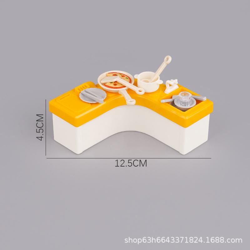 Simulation Scene Mini Miniature Furniture Kitchen Pizza Doll House Food Play Children Play House Toys