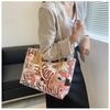 Cute Graffiti Print Tote Bag for Women Fashion Large Capacity Shoulder Handbag KTB