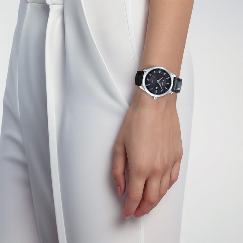 Casio SHEEN Artificial Sapphire Glass Mirror Solar Waterproof Elegant Business Watch Quartz Movement Genuine Leather Strap Japanese SHS-4522L-1AUPR