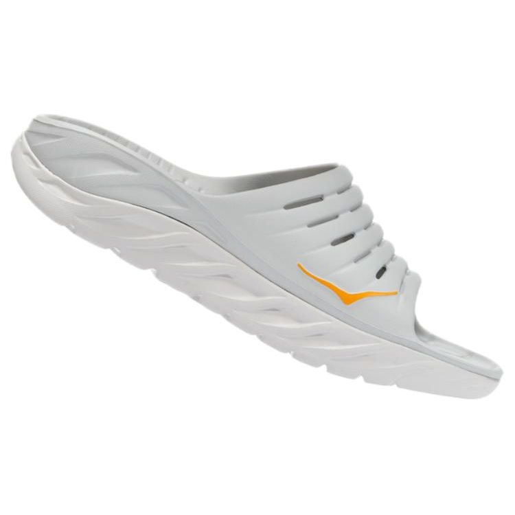 HOKA One One Recovery Slide 2 Sport Rutschfeste Badesandalen Herrenschuhe Grau 1099673-LRRY