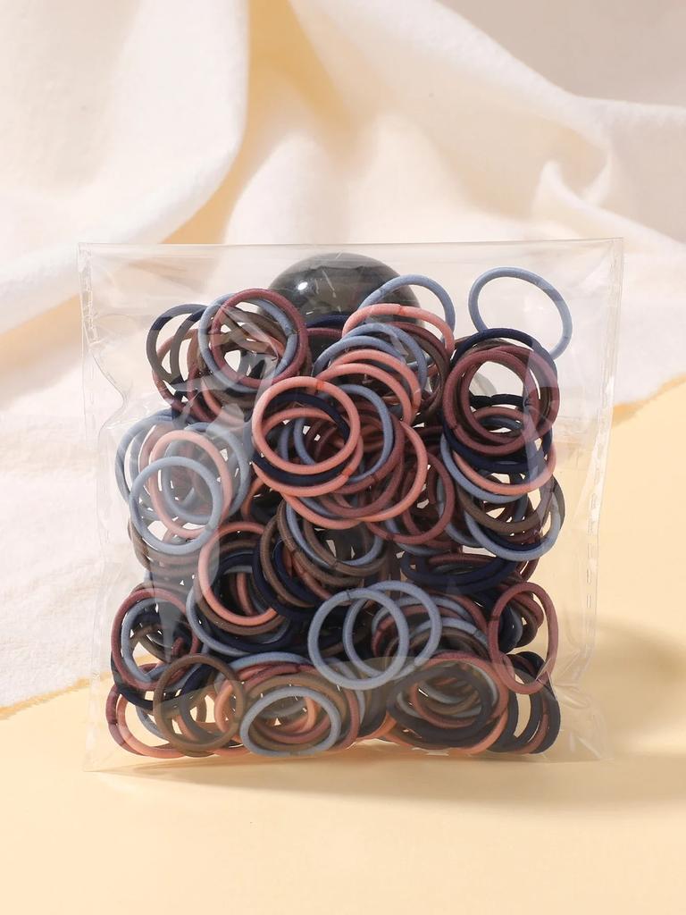 100 ks/lot 2cm gumičky do vlasů barevné nylonové gumové lanko doplňky do vlasů pro panenky černé elastické gumičky do vlasů pro malé holčičky dárek