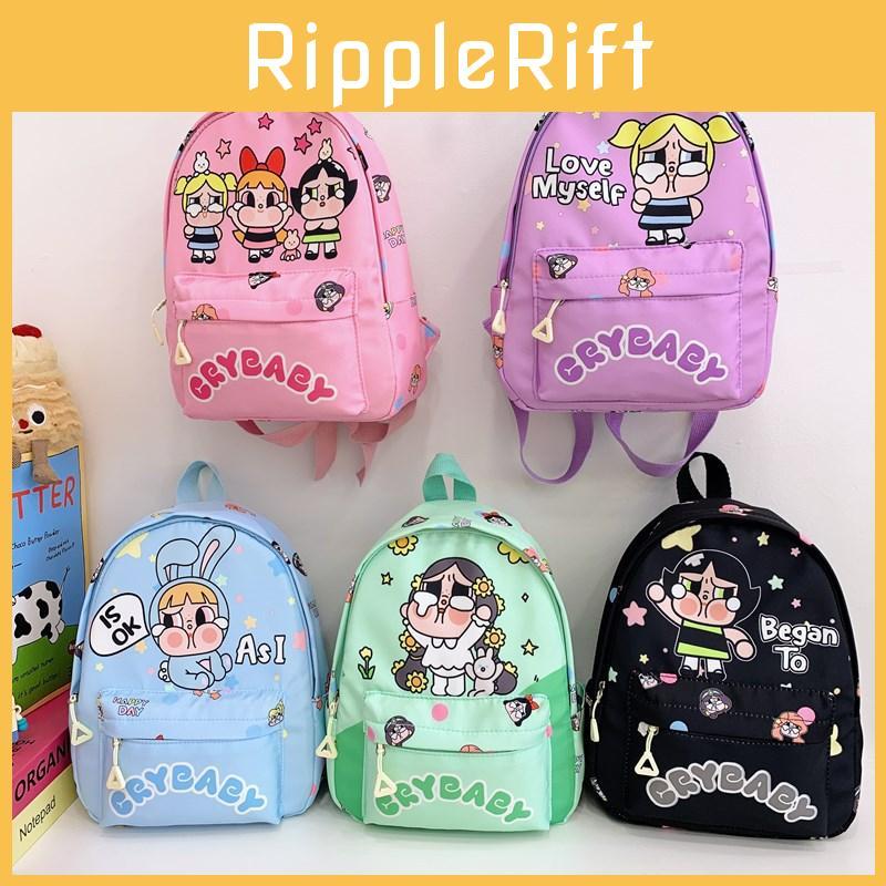 Cute Rabbit Crybaby Girl Cartoon Printed Children Backpack Kindergarten For