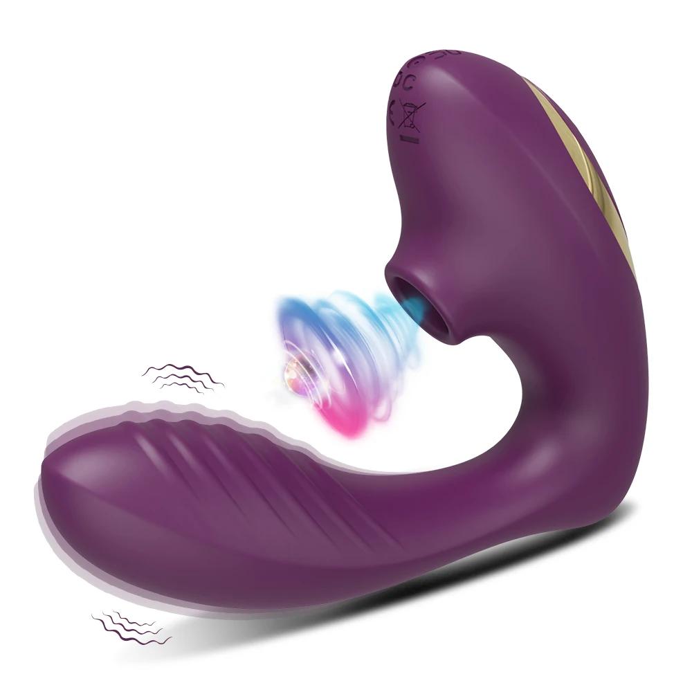Clit Sucker Vibrator for Women Vagina G-Spot Vibrator Clitoris Stimulator Female Masturabtor Adult Goods Sex Toy for Women Dildo