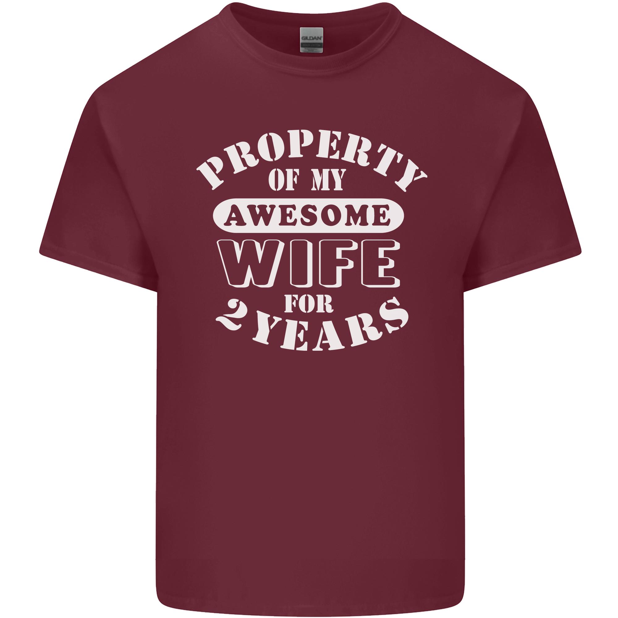 2 Year Wedding Anniversary 2nd Funny Wife Unisexs Light Cotton TShirt S
