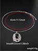 Emerald Pendant Zircon Necklace: Classic Vintage Jewelry with Full Diamond Look (X6590)