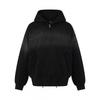 Mens Oversized Distressed Hooded Zip-Up Sweatshirt Streetwear Cotton Pullover Fall Casual Jacket