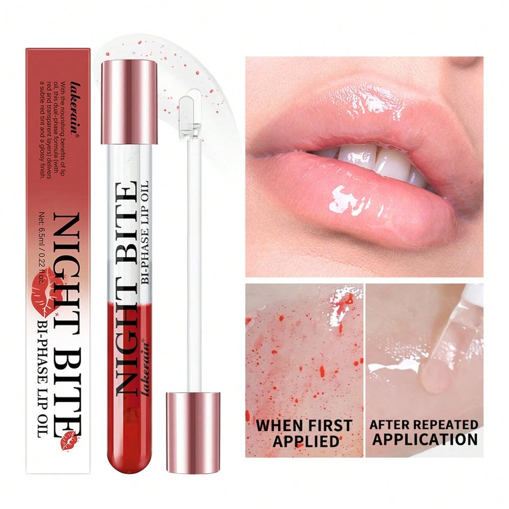 Lip gloss and lip oil in one, liquid lipstick, moisturizing lips, specially designed for fine lip care.