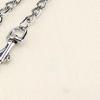  Stainless Steel Double Dog Coupler Chain 2 Way   Leash for 2 Dogs Walking with O Buckle Short 40cm for Small Pets 