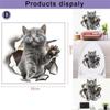 Various Cute Kitten Animal Cartoon Cat Wall Sticker 3D Vivid Baby Kid Room Bathroom Decors  Toilet Sticker