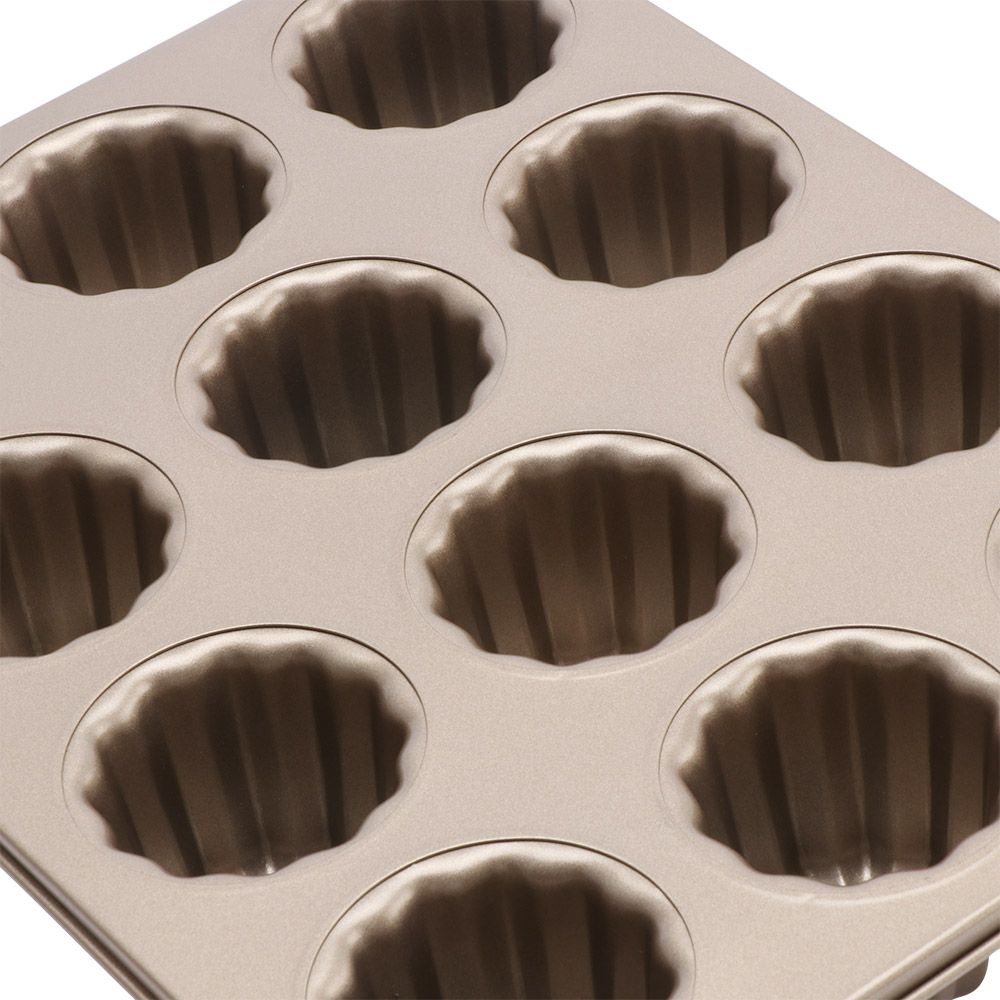 Muffin Pastry Carbon Steel French Bakeware Custard Cannele Mould Cake Pan Baking Tool Canele Mold
