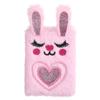 Kids' Cartoon Rabbit Plush Mini Notebook - Portable Diary for Girls