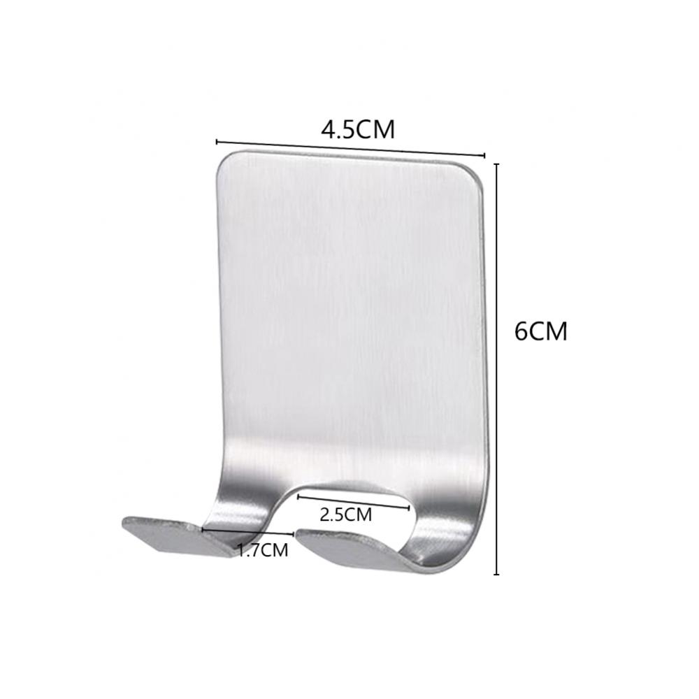 10/30/50PCS Storage Hook Wall Bathroom Hair Dryer Shaving Razor Stand Organizer Hanger Hooks Stainless Steel Punch Free