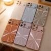 Laser Aurora CD Pattern Camera Protection Case for iPhone 17 16 15 14 13 Pro Max Shockproof Bumper Hard Glitter Cover