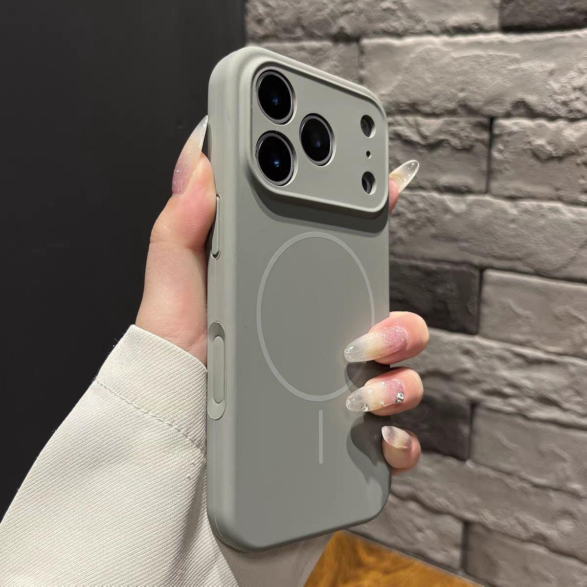 

Liquid Silicone Phone Case for iPhone 17 Air 16 15 14 13 17 Pro Max Plus For Magsafe Shockproof Matte Soft Cover iPhone 15 Plus