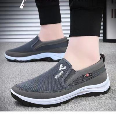 Men's Walking Shoes Slip-on Light Weight Athletic Running Walking Gym Shoes Casual Flats Shoes