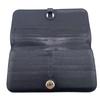 HERMES leather Dogon Long Purse black leather mens Used