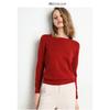 Herbst Winter Neues Rundhals Langarm Damen Stricktop Übergröße Pullover Pullover Unter- und Oberbekleidung Basisschicht