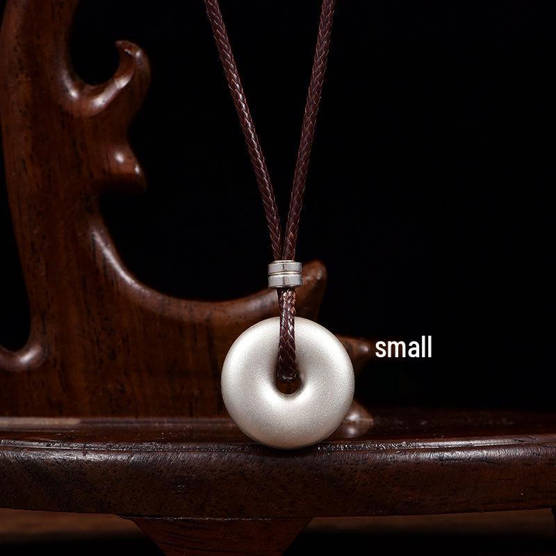 

Стильное ожерелье-подвеска с пряжкой из стерлингового серебра для мужчин и женщин