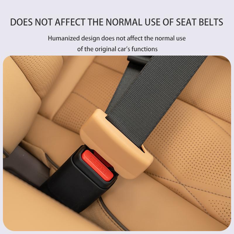 Car Seat Belt Buckle Silicone Case Snap Protector Anti Scratch and Anti Abnormal Noise Seat Belt Interior Accessories