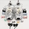 1Pair Buckle Pearl Rhinestone Shoelace Fashion Shoes Charms Bowtie Flower Lace Shoelaces Decoration Shoe Accessoriess for Woman