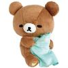 Japanisches Kawaii Rilakkuma Plüschtier Mini Schläfriger Brauner Bär Stofftier mit Decke Niedliches Kuschel-Plüschtier für Anime-Fans Geschenk