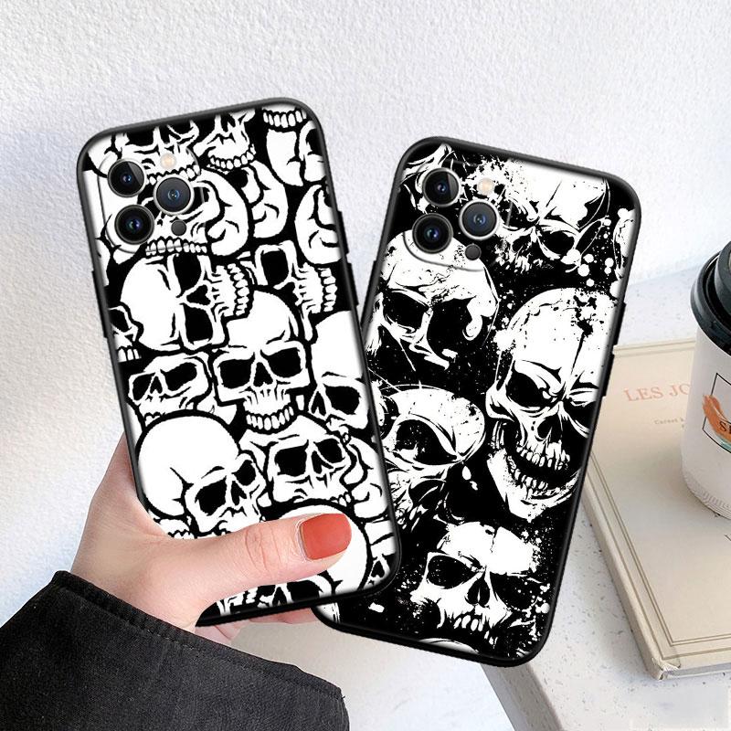 BF97 Skeleton Skull Grim Reaper Soft Shell Phone Case for Redmi Note 13 14 Pro+ Plus A3 A3X 13X 13C 13R 14S 14C 14R